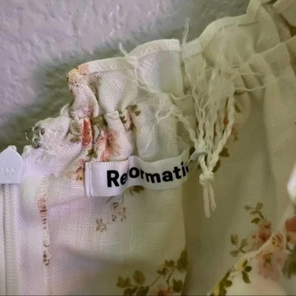 Reformation Robles Mini Dress Linen B624 - Picture 4 of 4